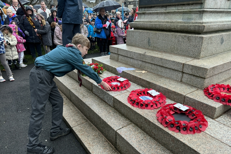 Remembrance Day Parade 2023 38th Rossendale Open Scout Group